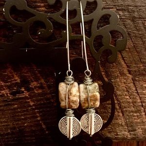 Handmade wire wrapped earrings