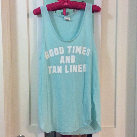 PINK Victoria's Secret Tops - SALE🍉VS PINK GOOD TIMES AND TAN LINES TANK TOP