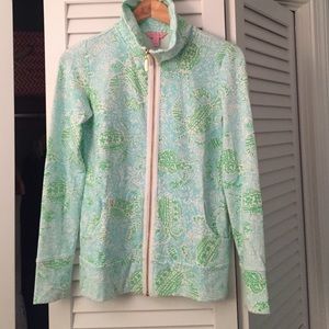 Lilly Pulitzer "Popover" Zip-Up Size XS