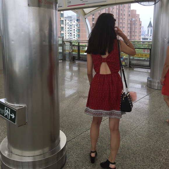 Red dress