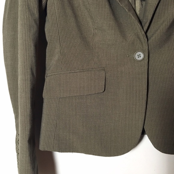 New York & Company Brown Pinstripe Blazer - Picture 3 of 4