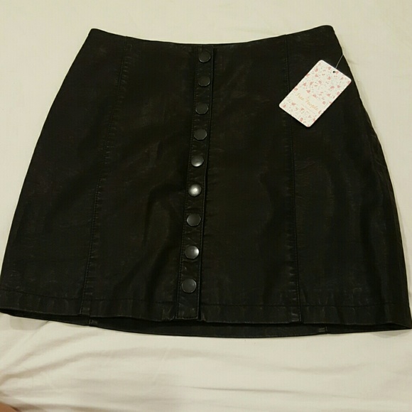 Free People Dresses & Skirts - Free People leather skirt