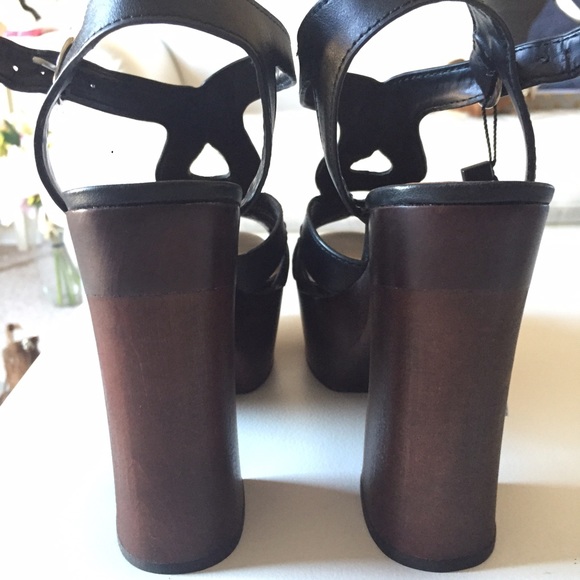 Zara platform leather sandals - Picture 3 of 4