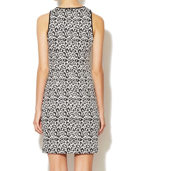 TIBI NEW YORK Leopard Bodycon Sheath Dress sz 8 - Picture 2 of 4