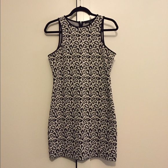 TIBI NEW YORK Leopard Bodycon Sheath Dress sz 8 - Picture 3 of 4