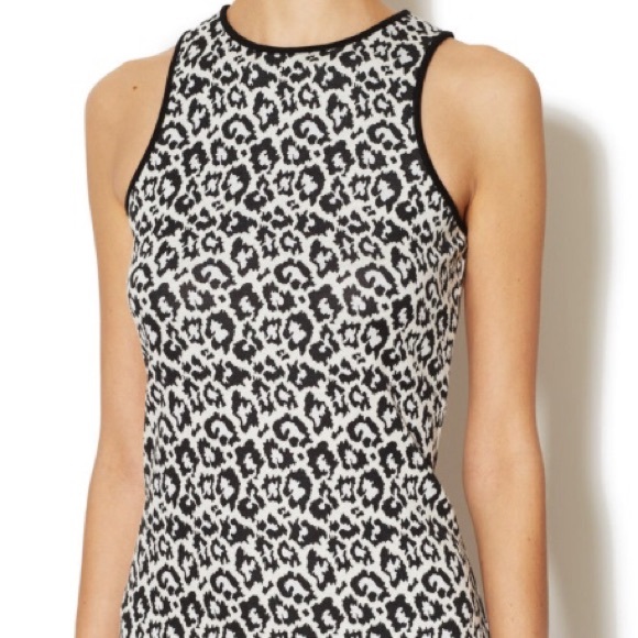 TIBI NEW YORK Leopard Bodycon Sheath Dress sz 8 - Picture 4 of 4