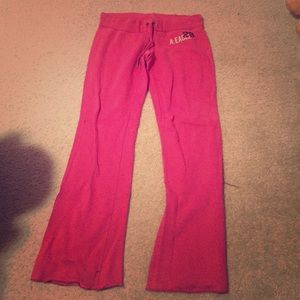 Reddish/Pink American Eagle sweat pants