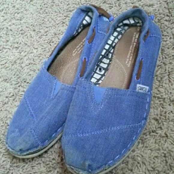 TOMS canvas slip ons shoes