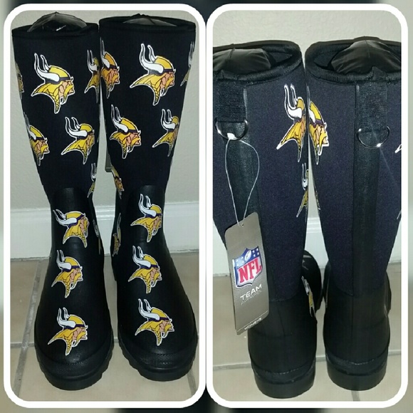 "BRAND NEW NFL VIKINGS RAIN BOOTS"