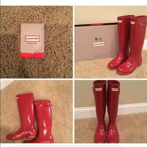 Red Hunter Boots