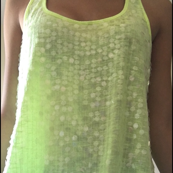 Green tank top