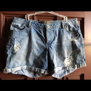 Women's Arizona Jeans Co. Distressed Jean Shorts