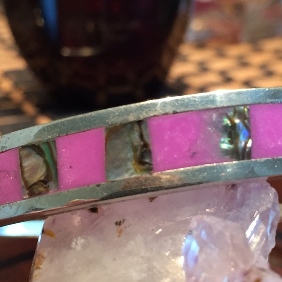 👑2 x $20👑 Vintage Alpaca Silver Bangle Bracelet - Picture 3 of 4
