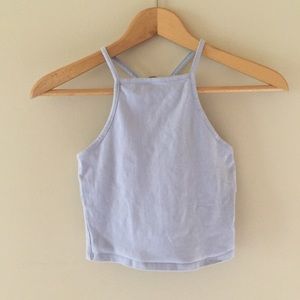 Blue Crop Top