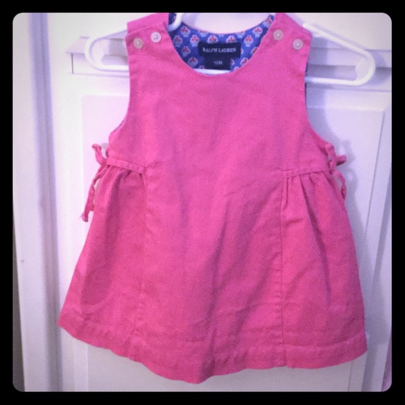 12 month baby girl pink Ralph Lauren dress