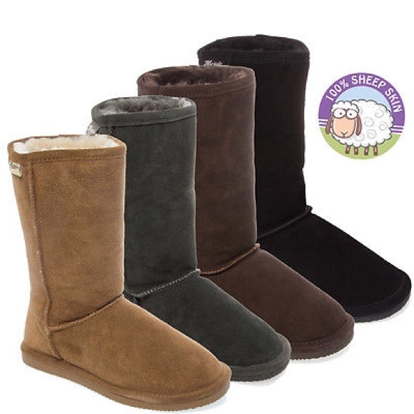 NIB genuine suede sheepskin fur winter boots