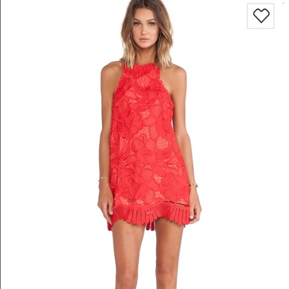 Lovers + Friends Caspian Shift Dress in Coral