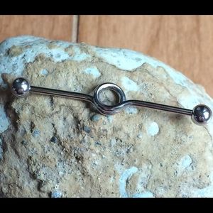 14g Twisted Industrial Barbell