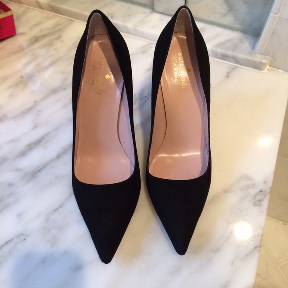 kate spade Shoes - Kate Spade Black Suede Heels