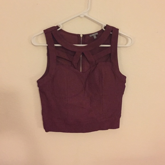 Charlotte Russe Tops - Caged Crop