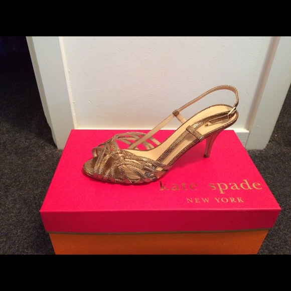 Kate Spade Gold Heels