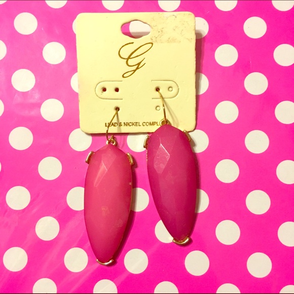 Magenta Kendra Scott Inspired Earrings