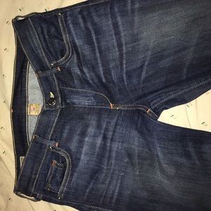 True Religion dark navy blue Cora straight jeans