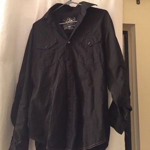Black button up, SZ Med