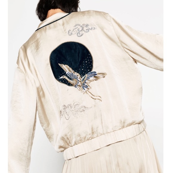 Zara Sweaters - Zara glossy bomber jacket