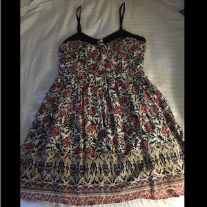 Burgundy black sundress by En creme.