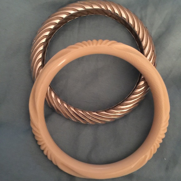 2 Judith Leiber bracelets/ bangles.