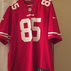 Large 49er Vernon Davis jersey
