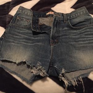 J brand festival high waist shorts