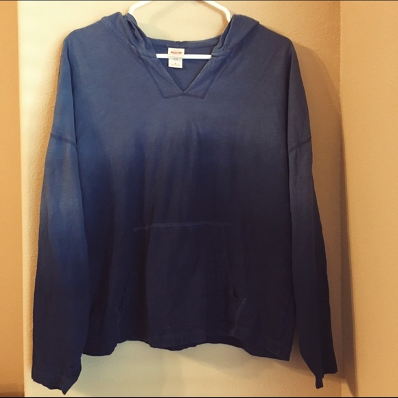 Navy ombré pullover hoodie