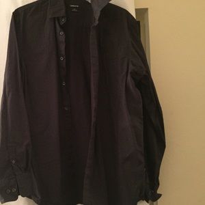 Black long sleeve dress shirt! SZ med