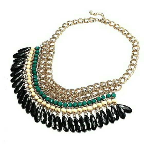 *SOLD*****Bib Statement Necklace - Picture 2 of 3