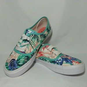 Tropical Hawaiian Print Sneakers ("Vans") FINAL $