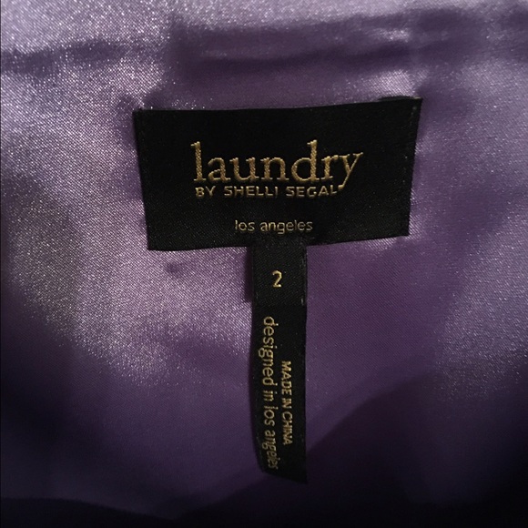 Purple Satin Cocktail Dress - Picture 3 of 4