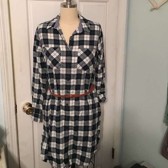 Papaya Tops - Plaid tunic/ dress size M