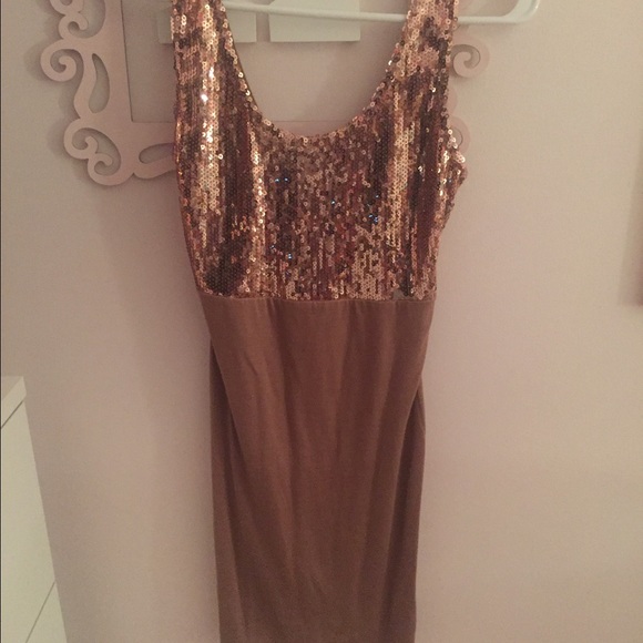 Forever 21 Brown Sequin Tunic