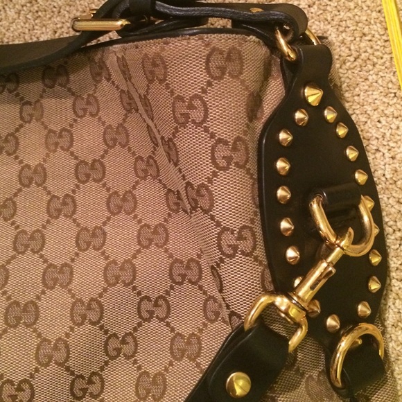 Signature Gucci adjustable Crossbody/Hobo Handbag - Picture 3 of 4