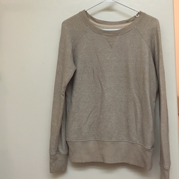 Cream crew neck