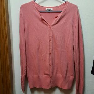 Pink cardigan