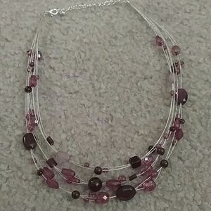 FINAL PRICE Pink and purple layered necklace!!