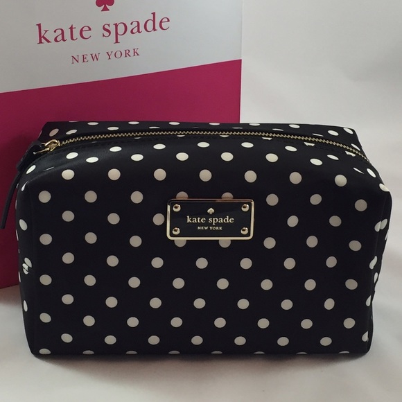 kate spade Handbags - BRAND NEW Polka Dot Kate Spade Cosmetic Case