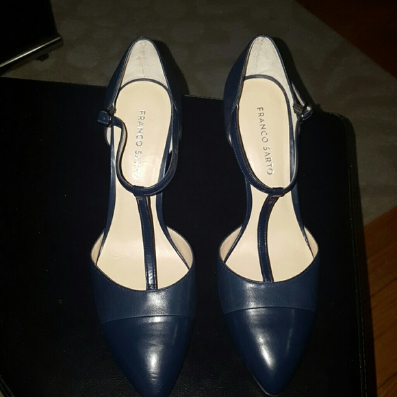 Franco Sarto blue heels