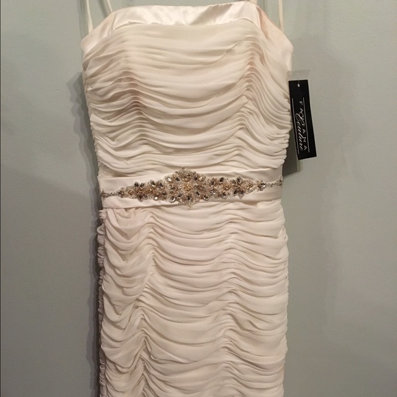 Faviana Couture White Cocktail Dress