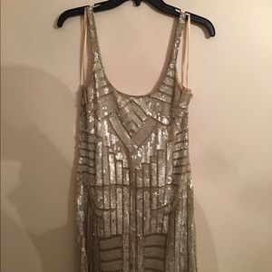 Adrianna Papell Beaded Short Dress