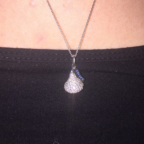 Sterling Silver and Cubic Zirconia Chocolate Kiss