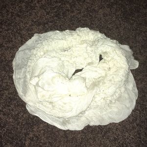 White infinity scarf